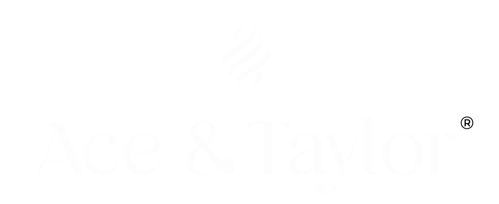 Logo Ace & Taylor in het zwart