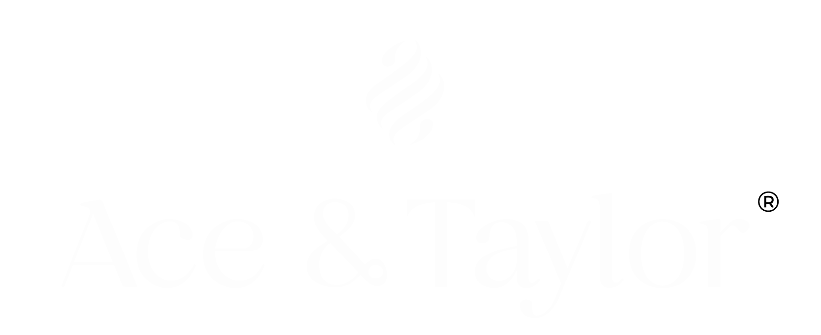 Logo Ace & Taylor in het zwart