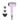 Hair dryer lilac with ionic diffuser (HB228)